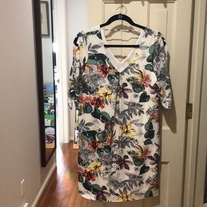 New Gilli Floral Slit-Sleeve Dress